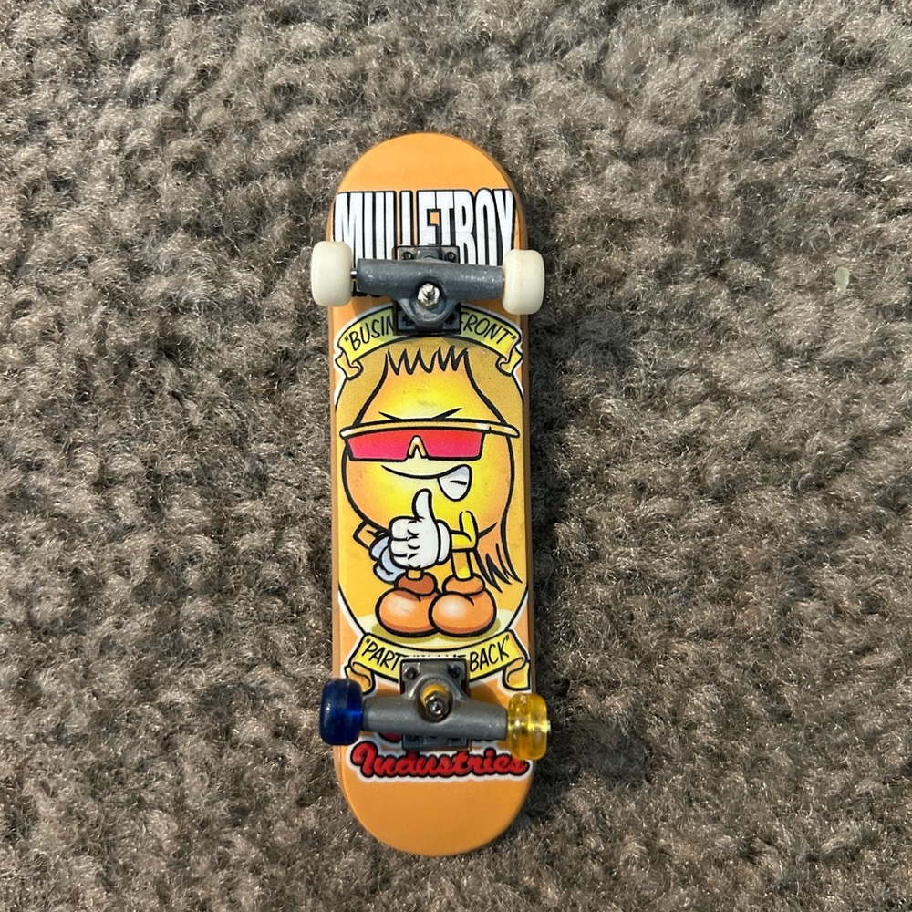 World Industries Tech Deck Blue Mullet Boy Yellow